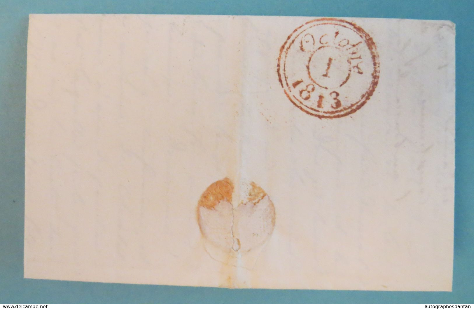 ● Lettre 1813 Mairie De Marseille > M. De Thomé (Marais à Paris) - Bourdin - Cursive + Cachet Postal - L.A.S LAC - Autres & Non Classés