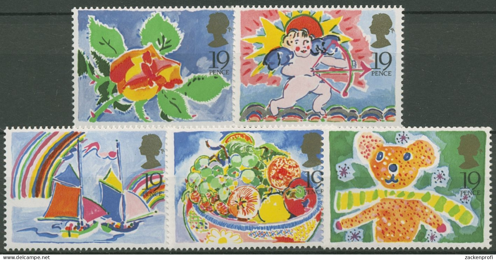 Großbritannien 1989 Gruß- Und Glückwunschmarken: Rose, Cupido 1189/93 Postfrisch - Neufs