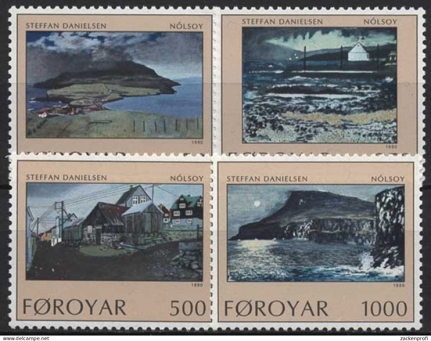 Färöer 1990 Insel Nolsoy 207/10 Postfrisch - Faroe Islands