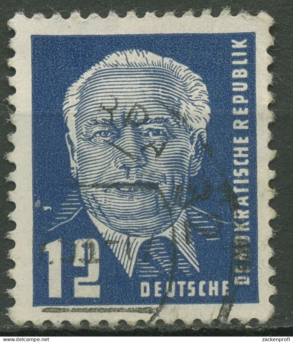 DDR 1952 Präsident Wilhelm Pieck Mit X I Wasserzeichen 323 Va X I Gestempelt - Gebraucht