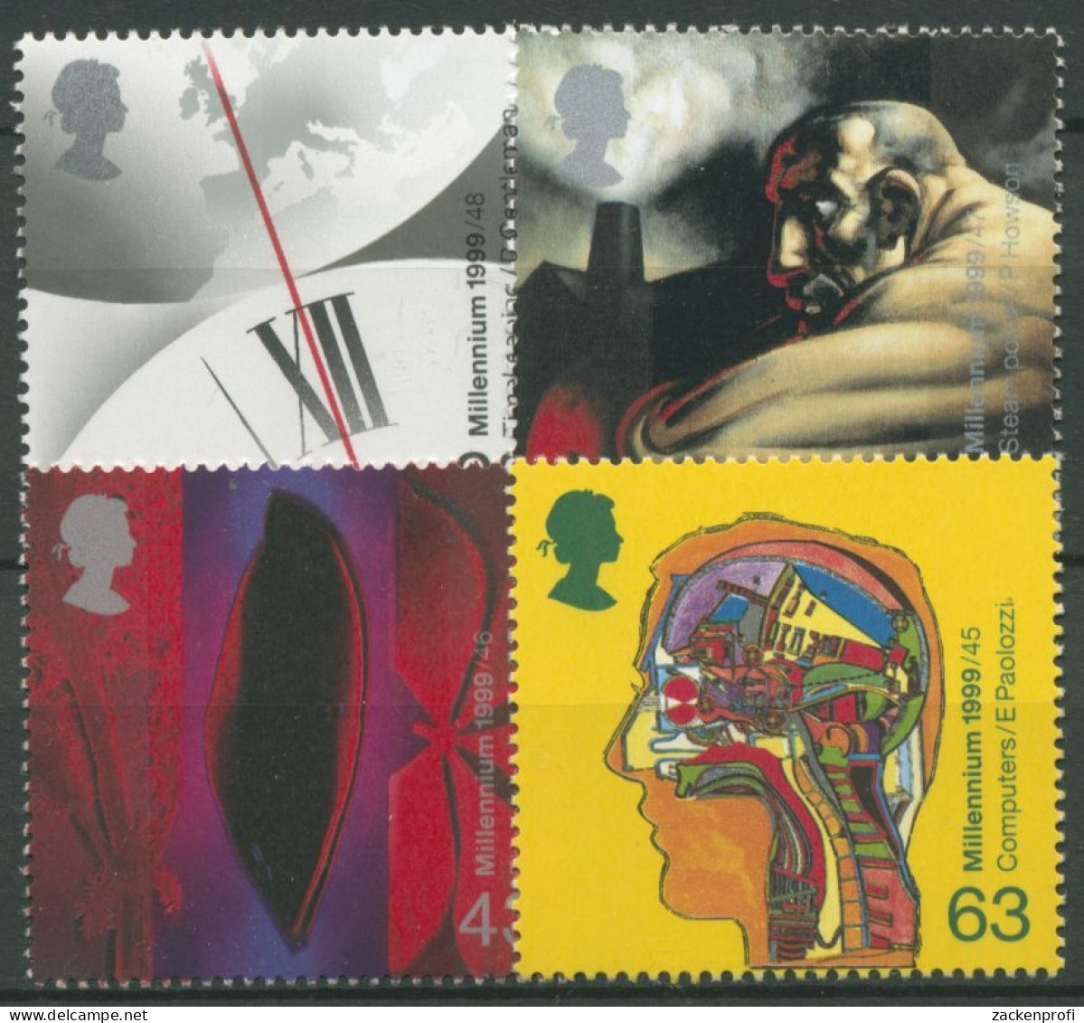 Großbritannien 1999 Millennium Erfindungen U. Entwicklungen 1777/80 C Postfrisch - Unused Stamps