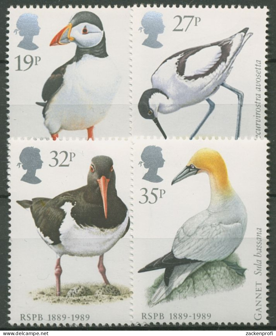 Großbritannien 1989 100 J. Königliche Vogelschutzgesellschaft 1185/88 Postfrisch - Unused Stamps
