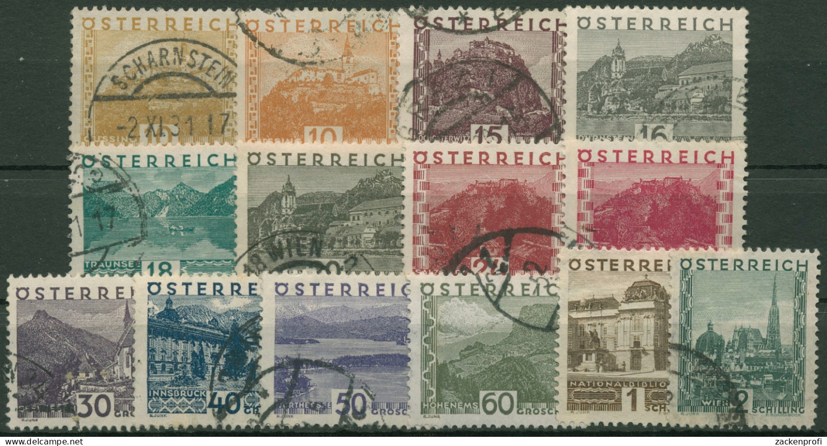 Österreich 1929 Landschaften 498/11 Gestempelt - Used Stamps