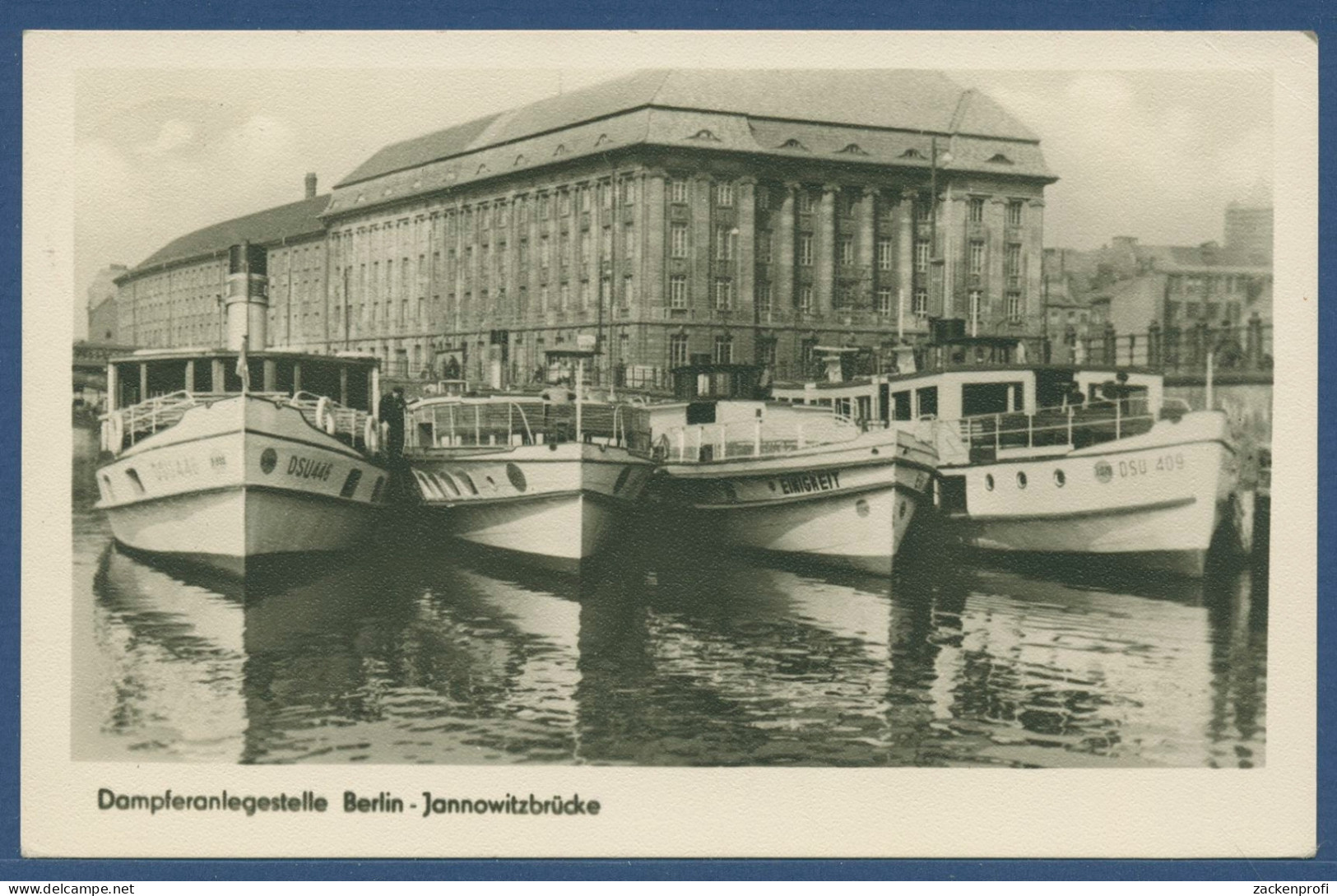 Berlin Dampferanlegestelle Jannowitzbrücke, Gelaufen 1953 (AK3425) - Mitte