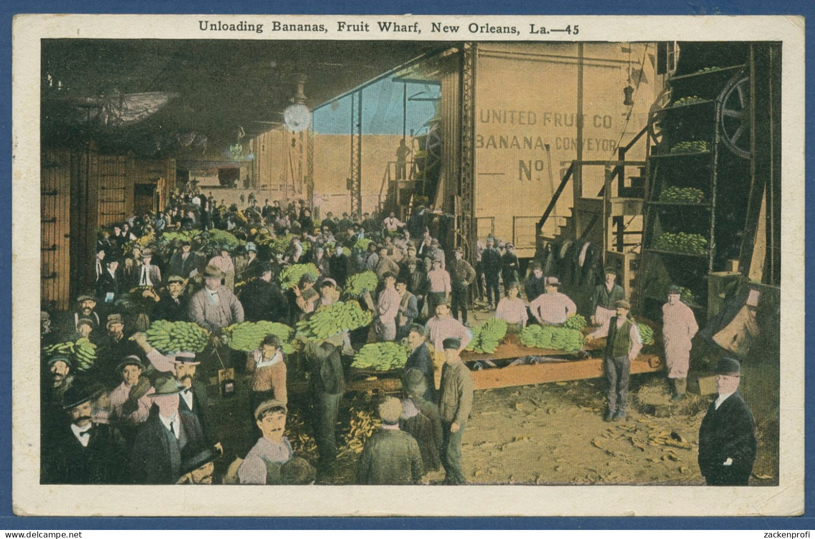 Entladen Von Bananen Fruit Wharf New Orleans Louisiana, Gelaufen 1926 (AK3497) - New Orleans