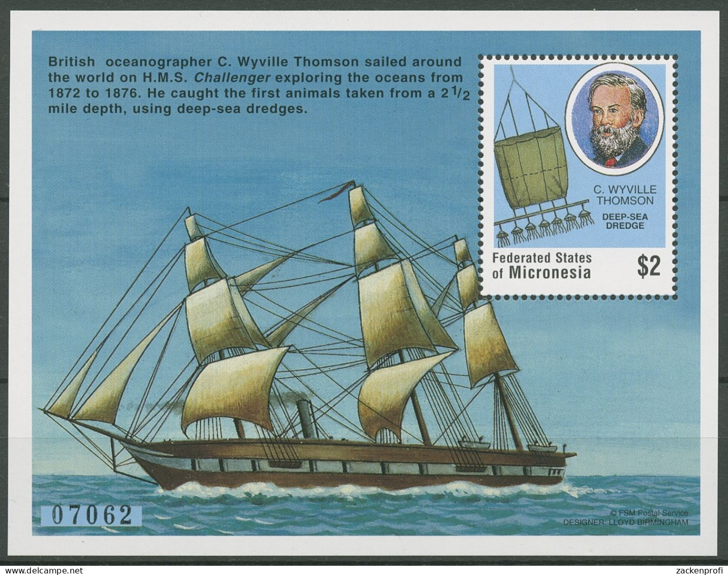 Mikronesien 1997 Meeresforschung Tiefsee-Schleppnetz Block 26 Postfrisch (C29061) - Micronesia
