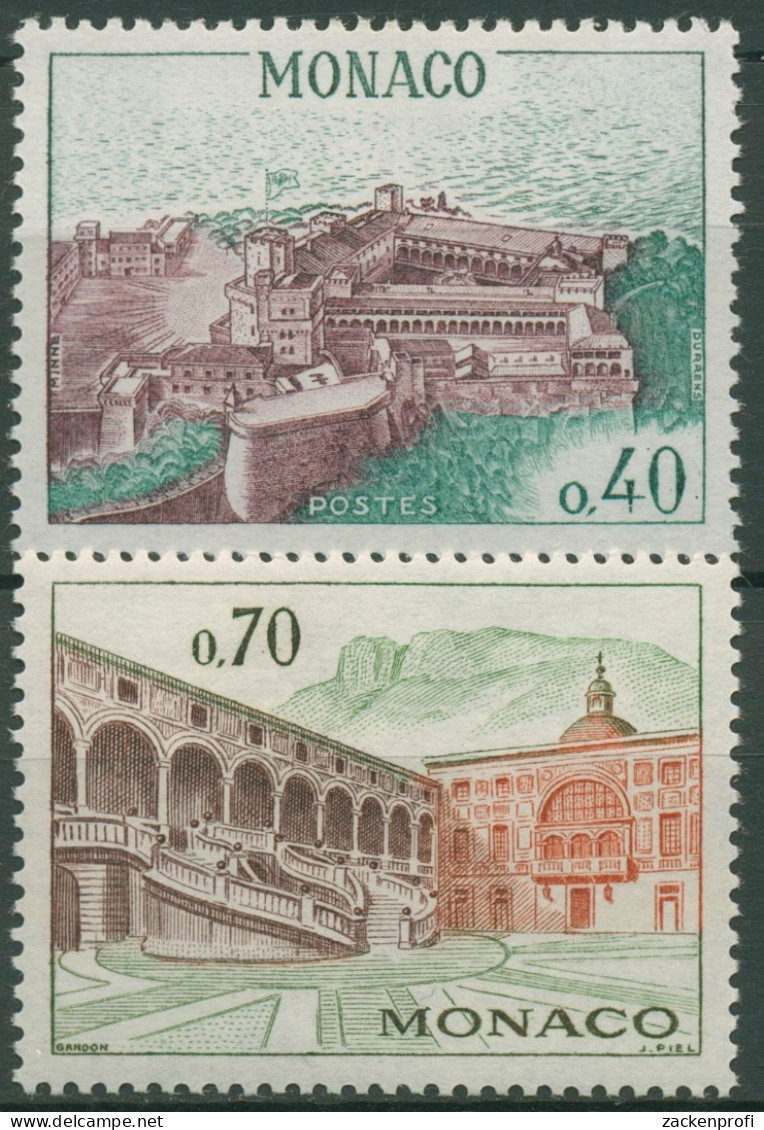 Monaco 1964 Bauwerke Fürstenpalast 777/78 Postfrisch - Neufs