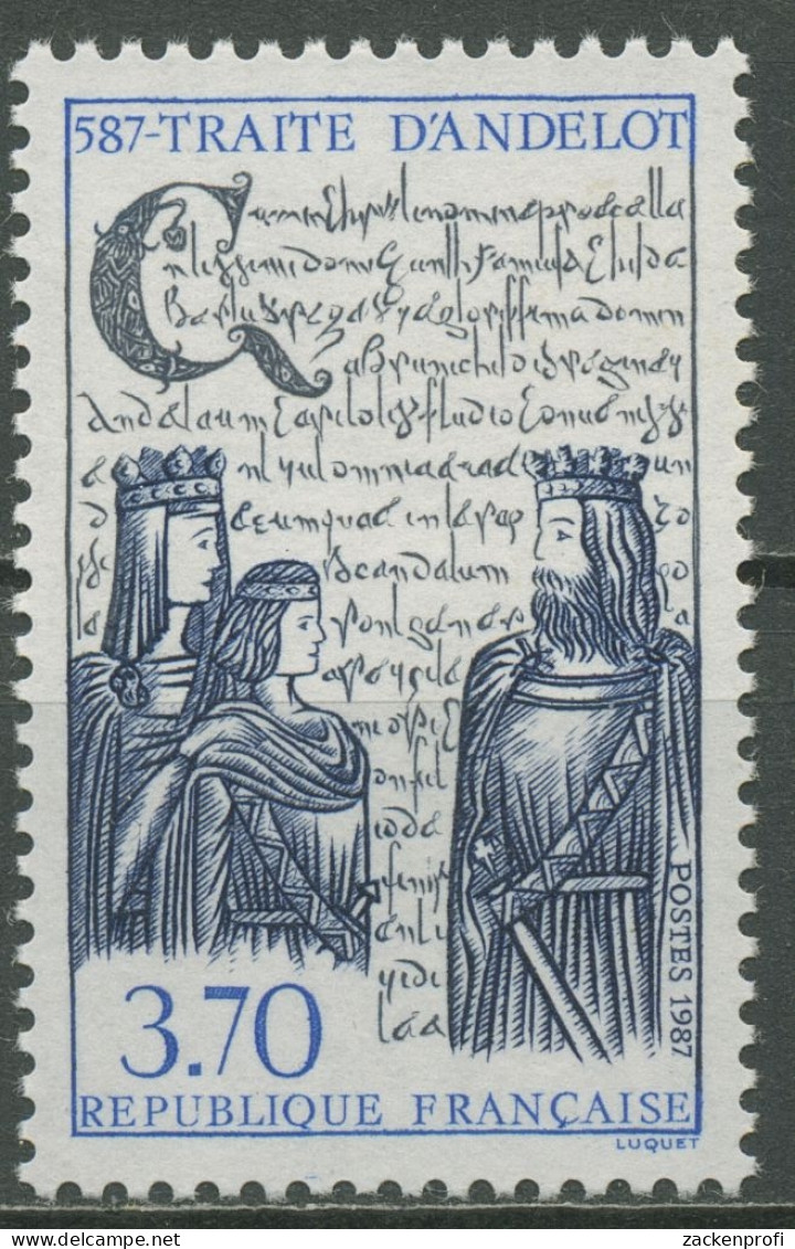 Frankreich 1987 Vertrag Von Andelot Könige 2635 Postfrisch - Unused Stamps