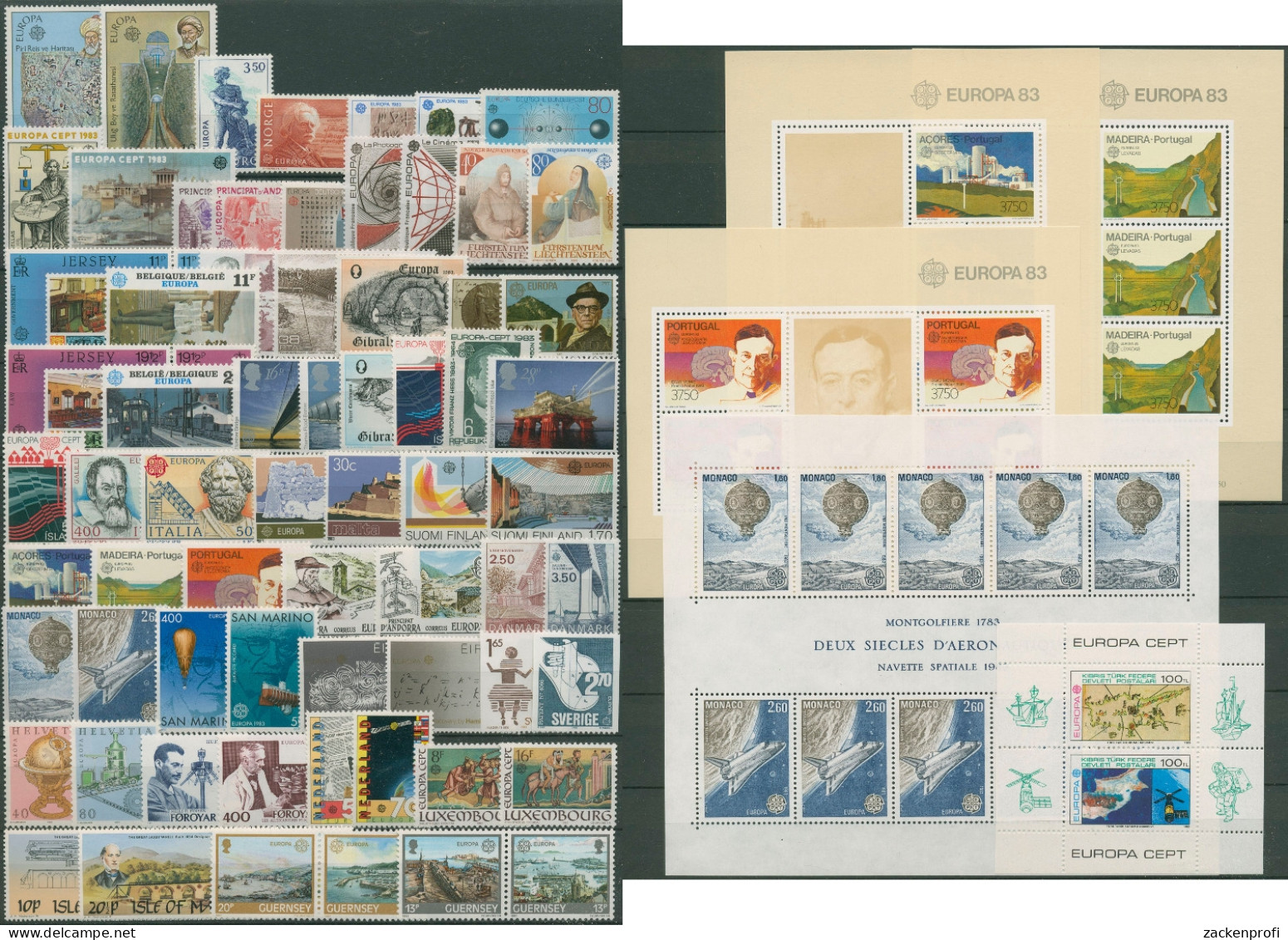 EUROPA CEPT Jahrgang 1983 Postfrisch Komplett (35 Länder) (SG97704) - Komplette Jahrgänge