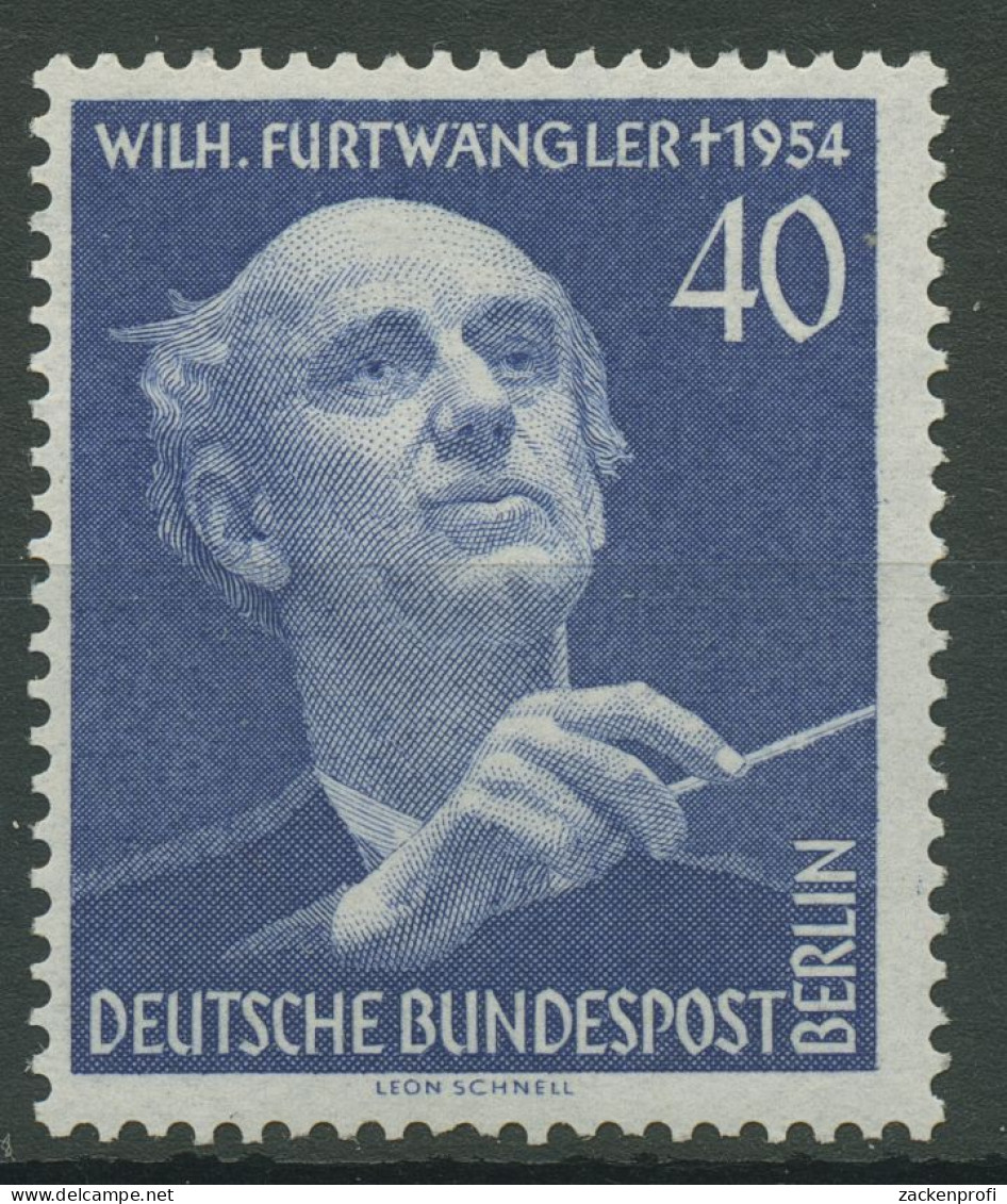 Berlin 1955 1. Todestag Von Wilhelm Furtwängler 128 Postfrisch - Neufs
