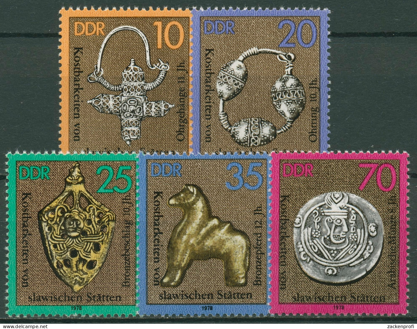 DDR 1978 Slawische Kostbarkeiten 2303/07 Postfrisch - Unused Stamps