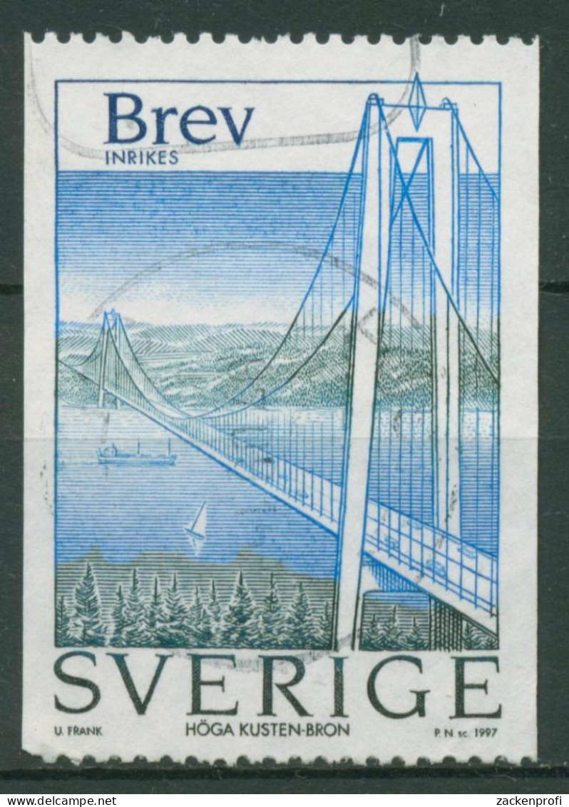 Schweden 1997 Hängebrücke Hohe-Küste-Brücke Härnösand 2016 Gestempelt - Gebruikt