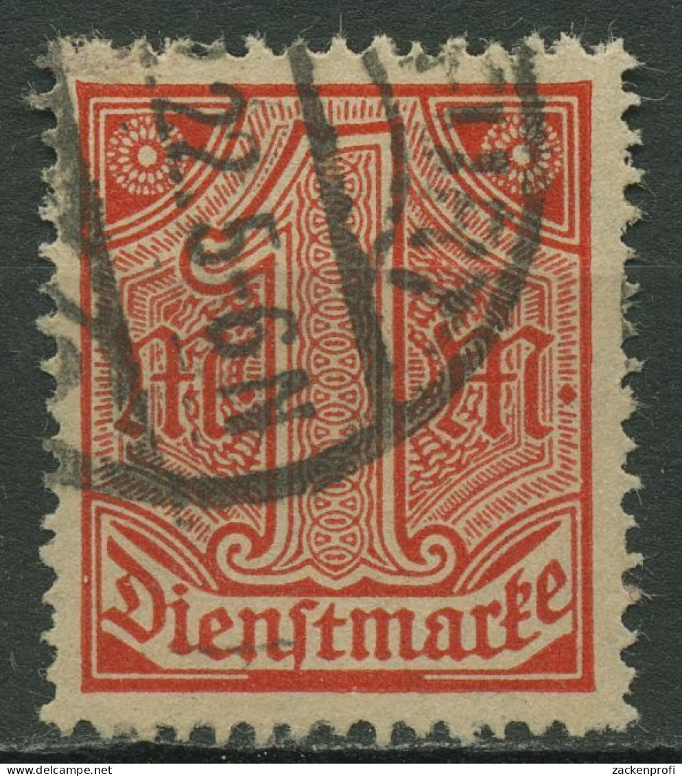 Deutsches Reich Dienstmarken 1920 Ohne 21, D 30 Gestempelt Geprüft - Service