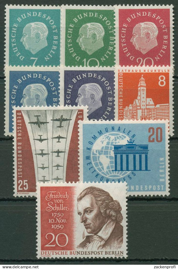 Berlin Jahrgang 1959 Komplett (182/90) Postfrisch - Unused Stamps