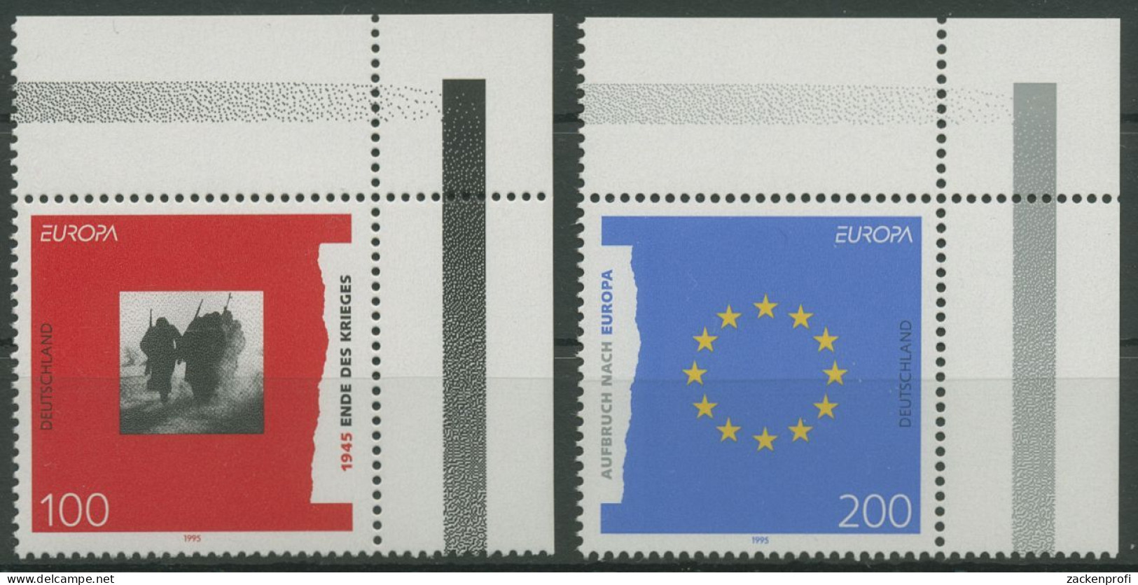 Bund 1995 Europa CEPT Frieden Freiheit 1790/91 Ecke 2 Postfrisch (E2396) - Nuevos