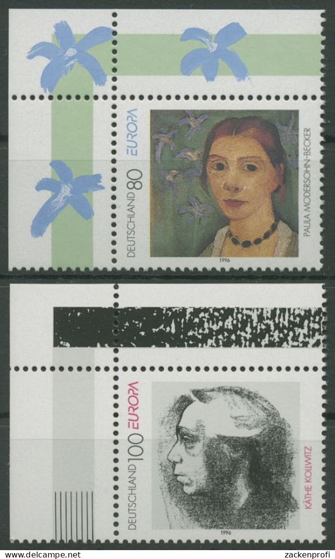 Bund 1996 Europa CEPT Berühmte Frauen 1854/55 Ecke 1 Postfrisch (E2571) - Ungebraucht