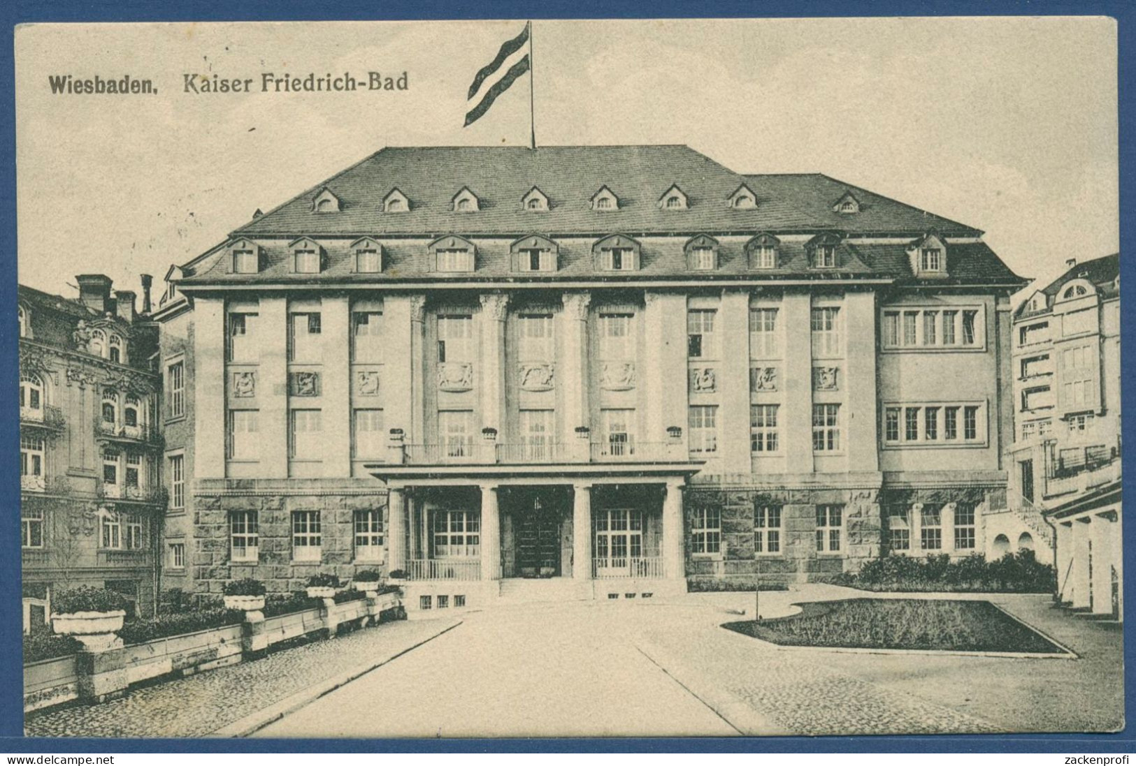 Wiesbaden Kaiser Friedrich-Bad, Gelaufen 1918 (AK4500) - Wiesbaden