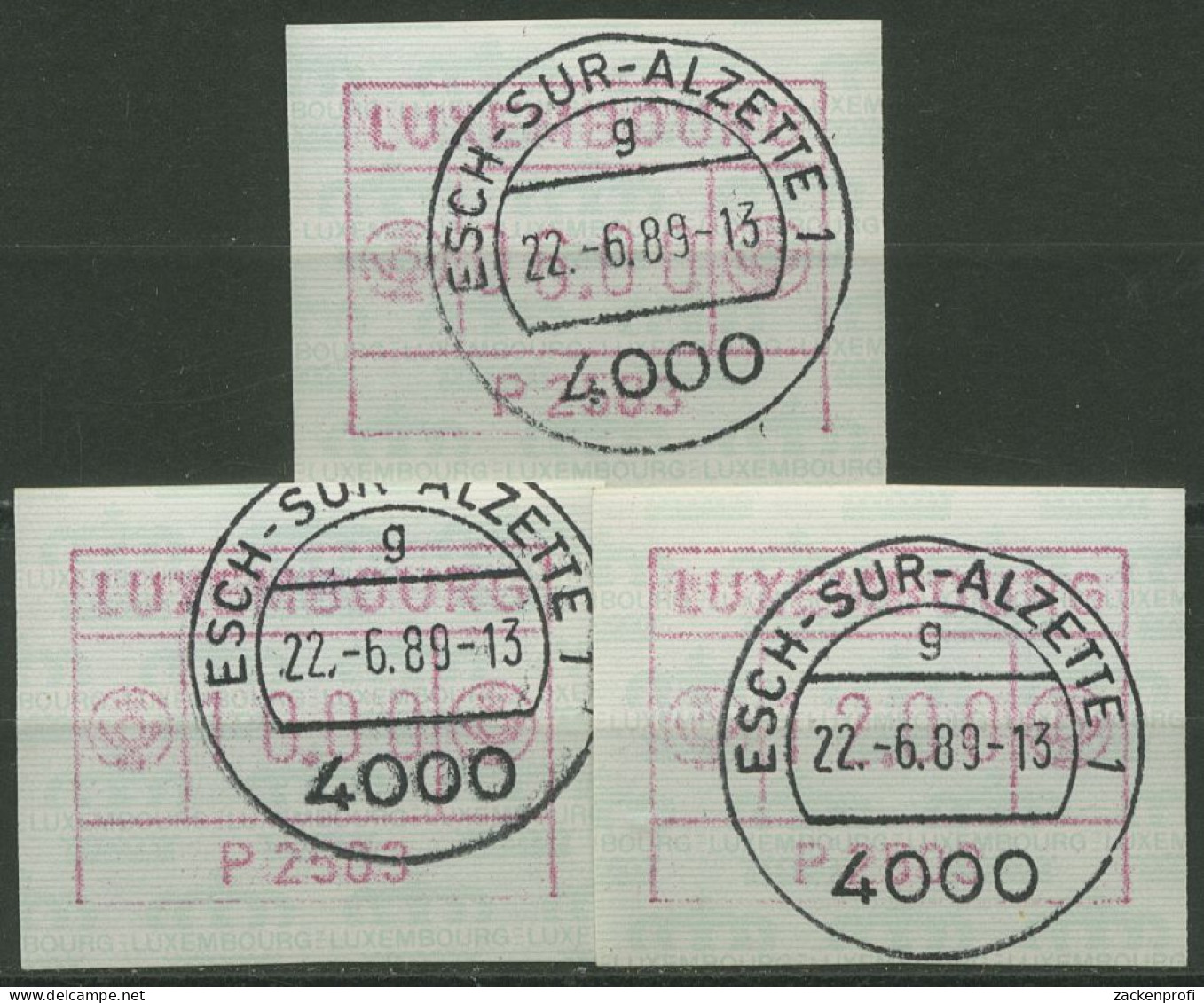 Luxemburg 1983 Automatenmarke Automat P 2503 Satz 1.3 C S2 Gestempelt - Postage Labels