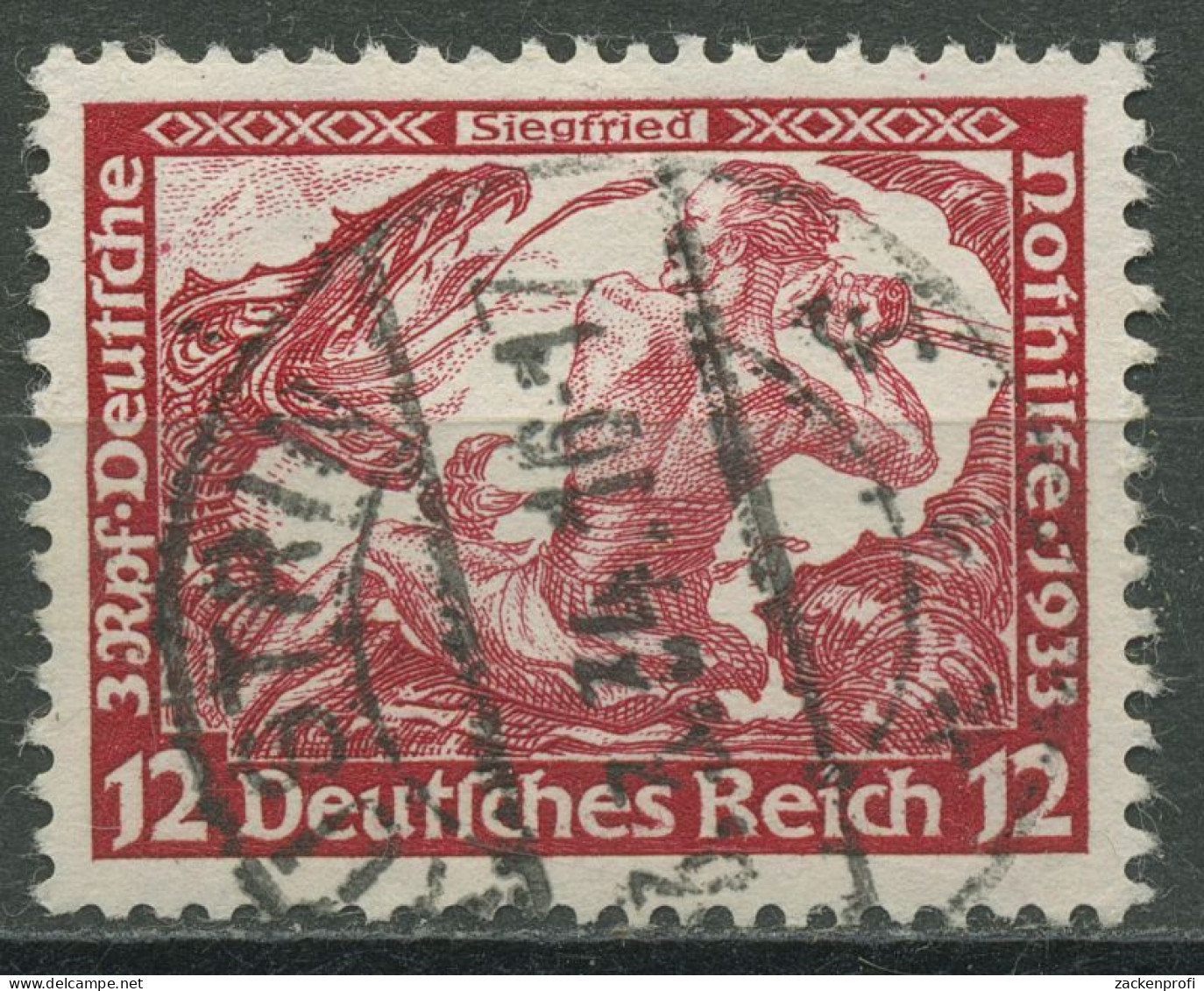 Deutsches Reich 1933 Deutsche Nothilfe Wagner 504 A Gestempelt - Used Stamps