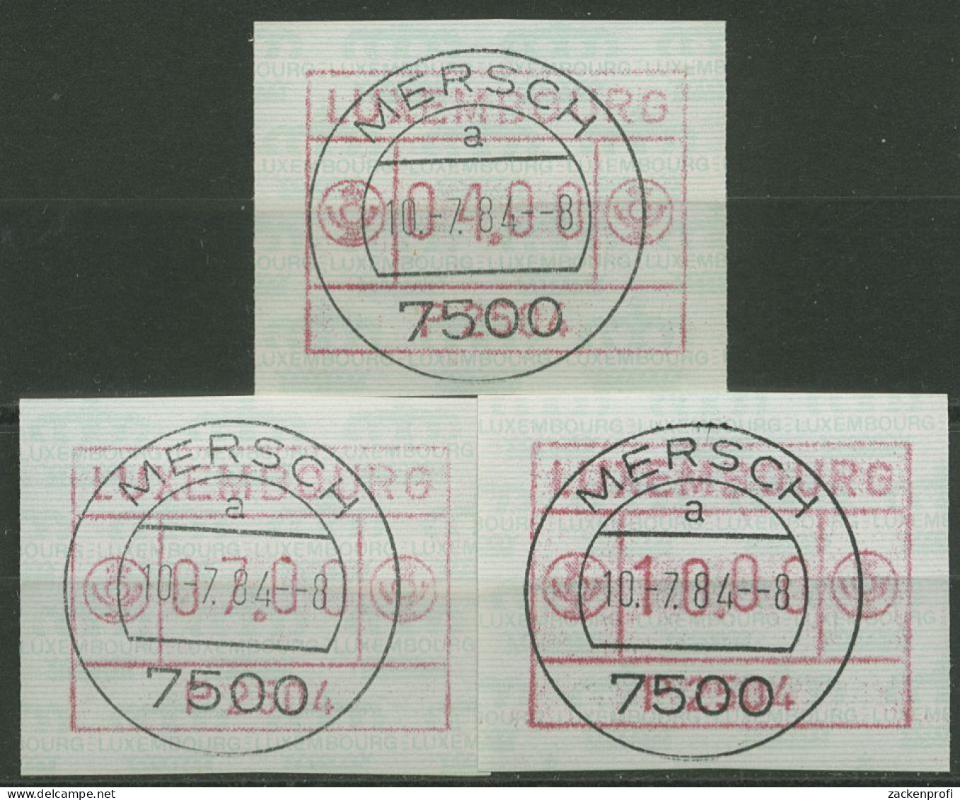 Luxemburg 1983 Automatenmarke Automat P 2504 Satz 1.4 B S1 Gestempelt - Postage Labels