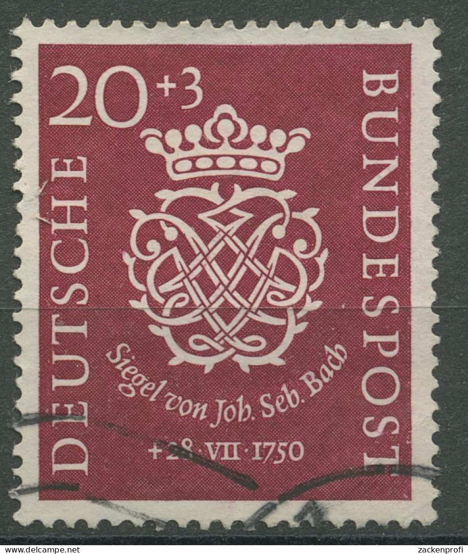 Bund 1950 Siegel Von Joh. S. Bach 122 Wellenstempel (R81039) - Oblitérés