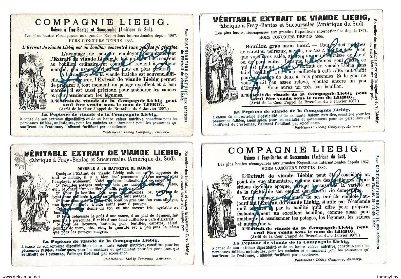 S 639, Liebig 6 Cards, L'or (small Damage At The Corners)  (ref B15) - Liebig