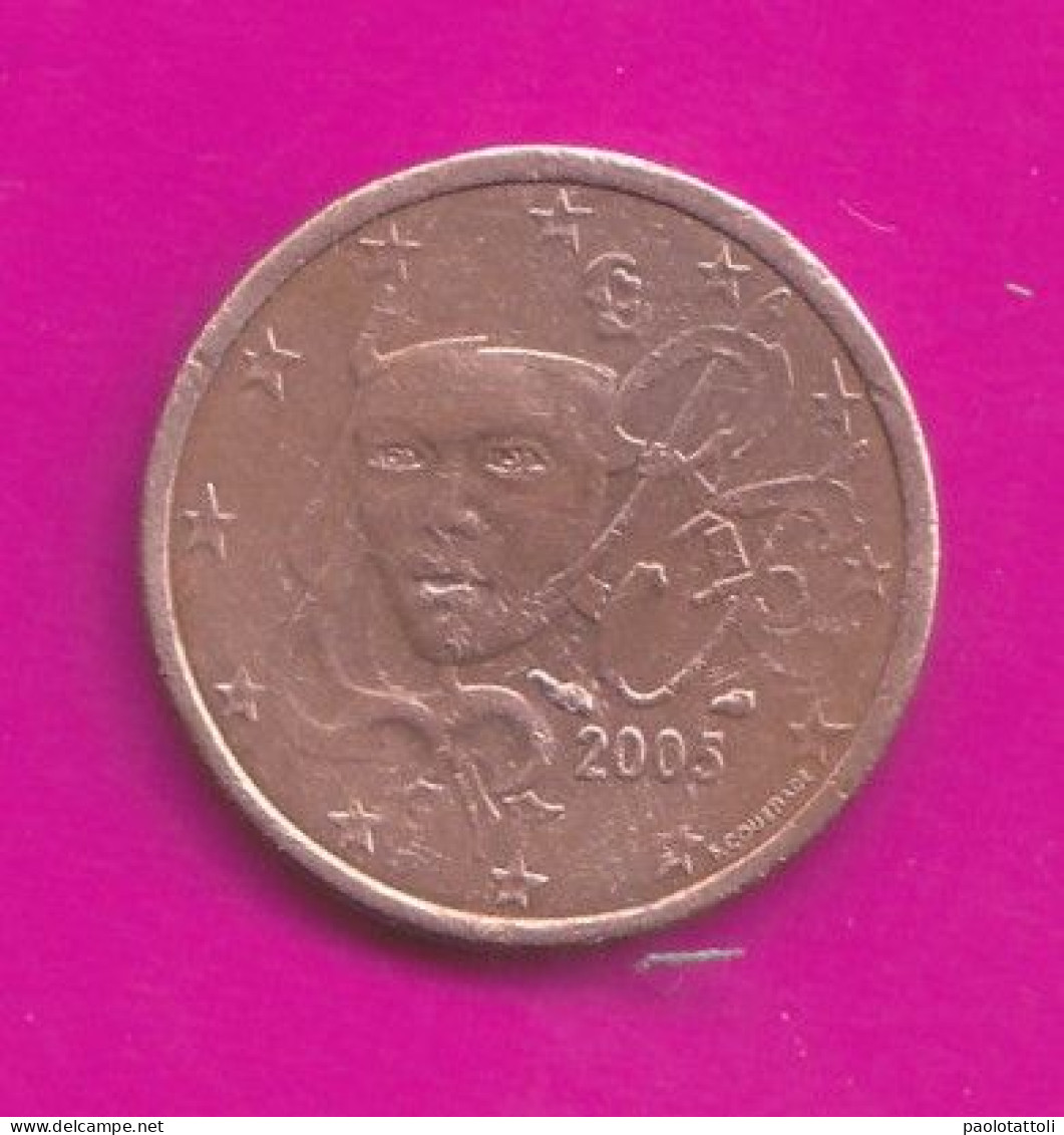 France, 2005- 2 Euro Cent- Mint Director Hubert Lerivière- Copper Plated Steel- Obverse Marianne De Courtiade. - France