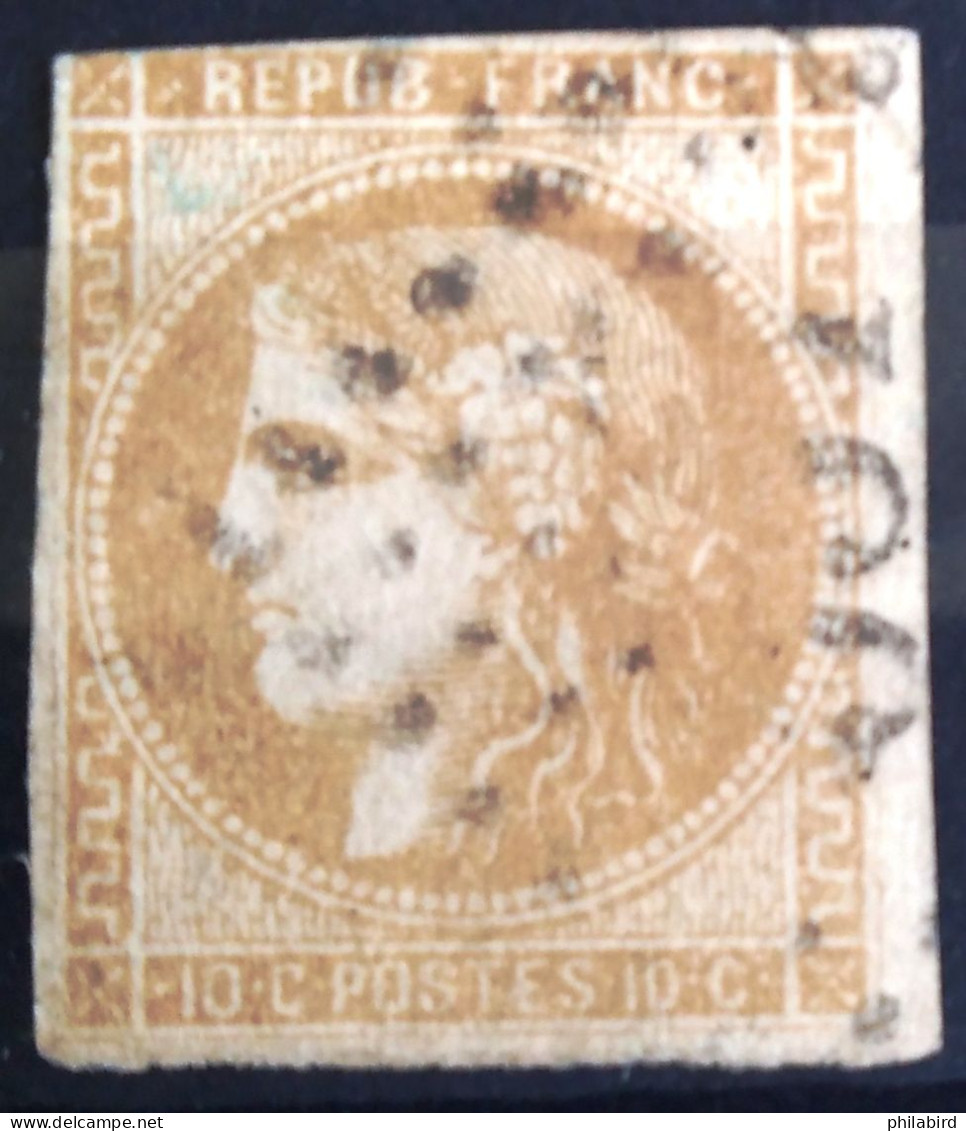 FRANCE                           N° 43 A                 OBLITERE                Cote : 90 € - 1870 Emission De Bordeaux