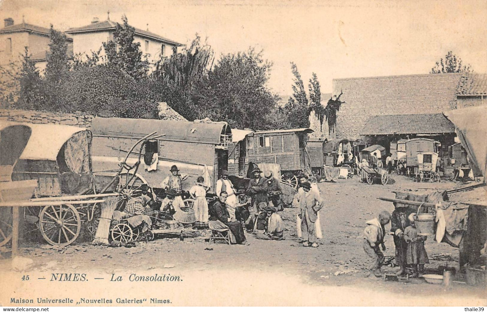 Nîmes La Consolation Roulottes Gitans Bohémiens - Nîmes