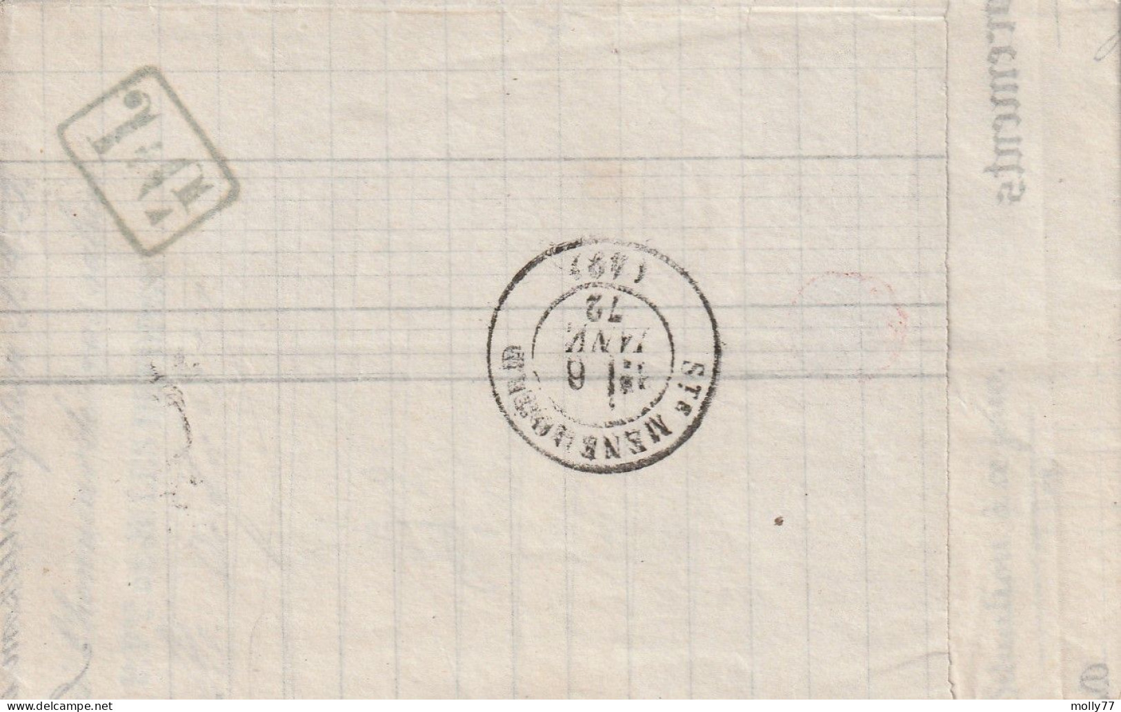 Lettre De Clermont En Argonne à Sainte Ménéhould LAC - 1849-1876: Période Classique