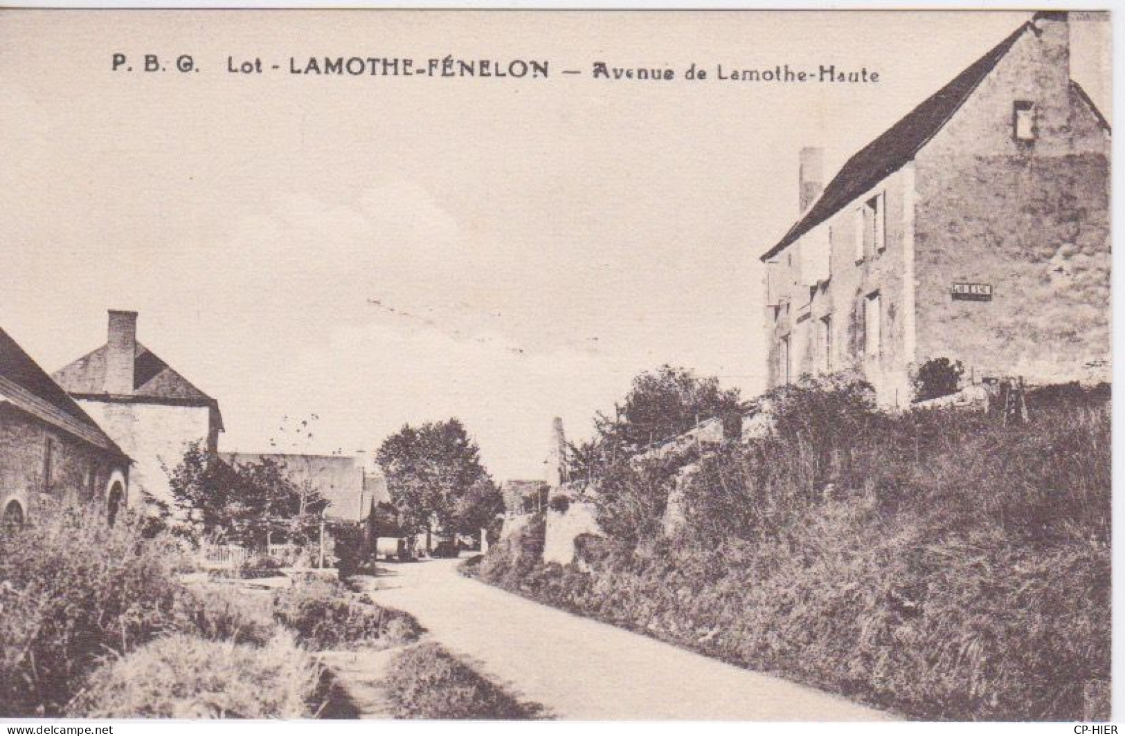 46 - LOT - LAMOTHE FENELEON - L'AVENUE DE LAMOTHE HAUTE - Autres & Non Classés