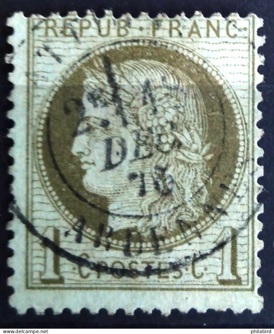 FRANCE                           N° 50                 OBLITERE                Cote : 20 € - 1871-1875 Cérès