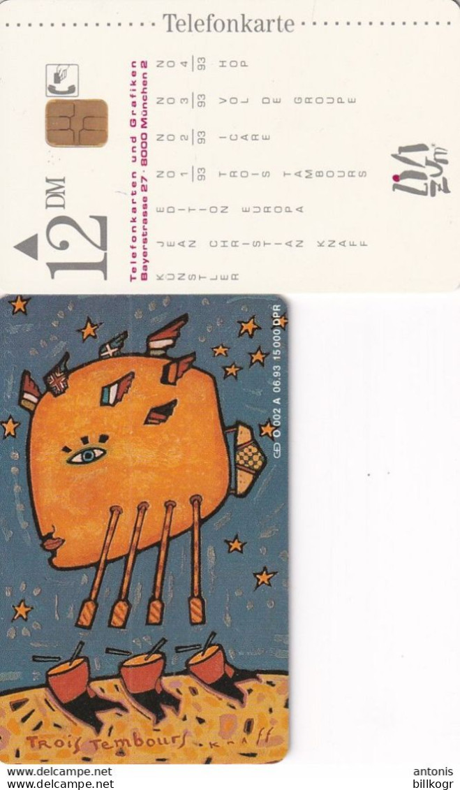 GERMANY - Telefonkarten Und Grafiken 1(O 002 A), Tirage 15000, 06/93, Mint - O-Series : Séries Client