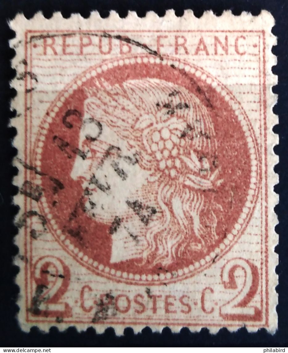 FRANCE                           N° 51                 OBLITERE                Cote : 15 € - 1871-1875 Cérès