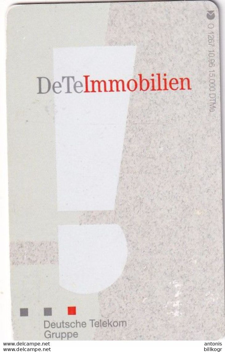 GERMANY - DeTeImmobilien(O 1267), Tirage 15000, 10/96, Mint - O-Serie : Serie Clienti Esclusi Dal Servizio Delle Collezioni