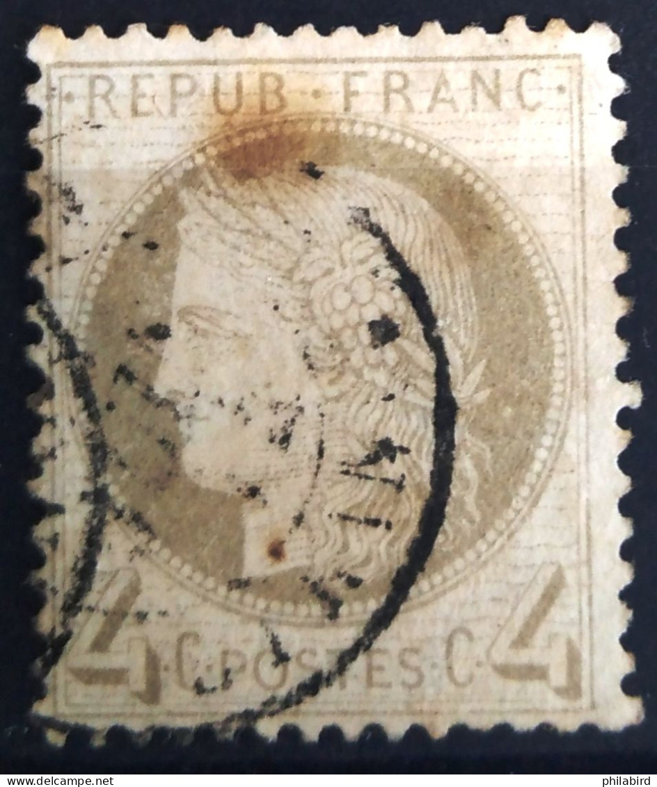 FRANCE                           N° 52                 OBLITERE                Cote : 60 € - 1871-1875 Cérès