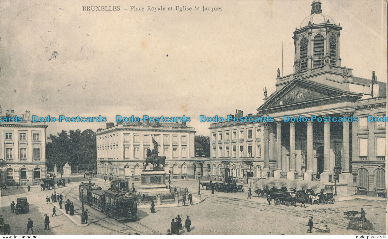 R004831 Bruxelles. Place Royale Et Eglise St. Jacques. 1912 - Monde