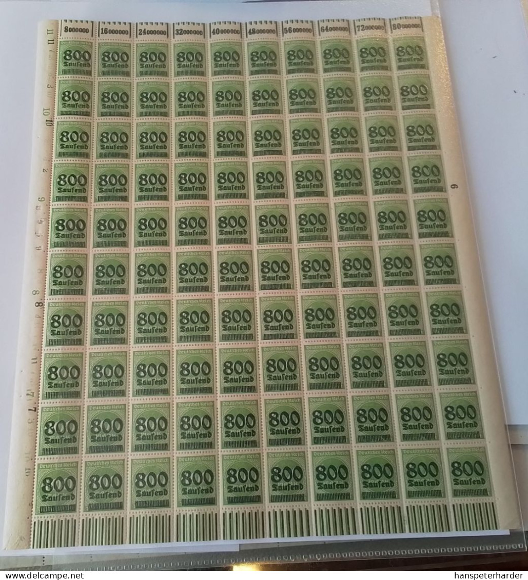 38 x 100er  Bögen 1919-1923 Postfrisch
