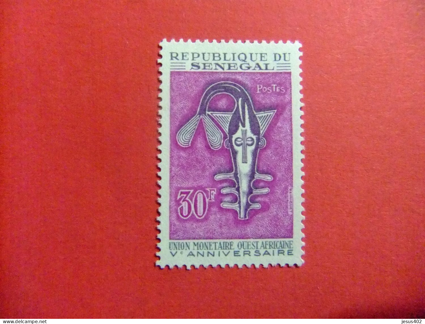 55 REPUBLICA SENEGAL 1967 / UNIÓN MONETARIA / YVERT 299 MNH - Senegal (1960-...)