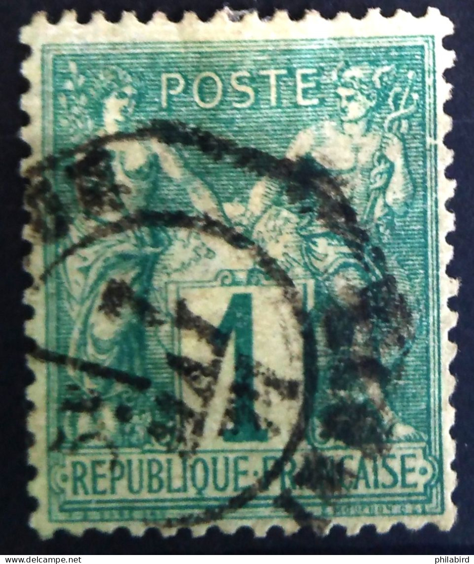 FRANCE                           N° 61                 OBLITERE                Cote : 125 € - 1876-1878 Sage (Type I)