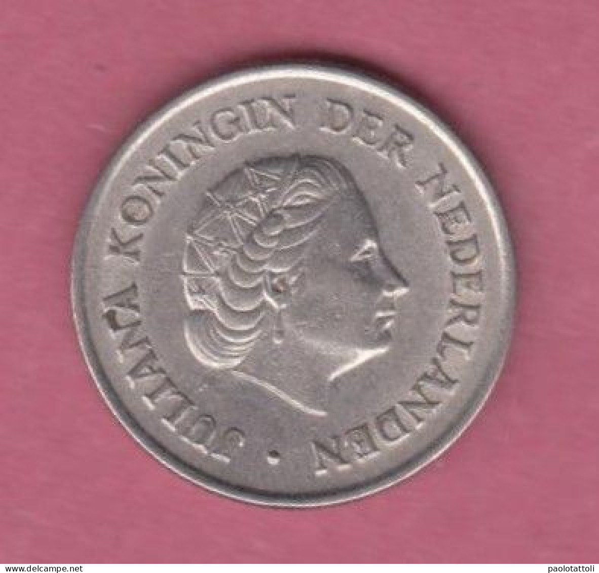 Netherland, 1960- Royal Dutch Mint- 25 Cent - Nickel  . Obverse Queen Juliana Of The Netherlands. Reverse Denomination- - 1948-1980 : Juliana