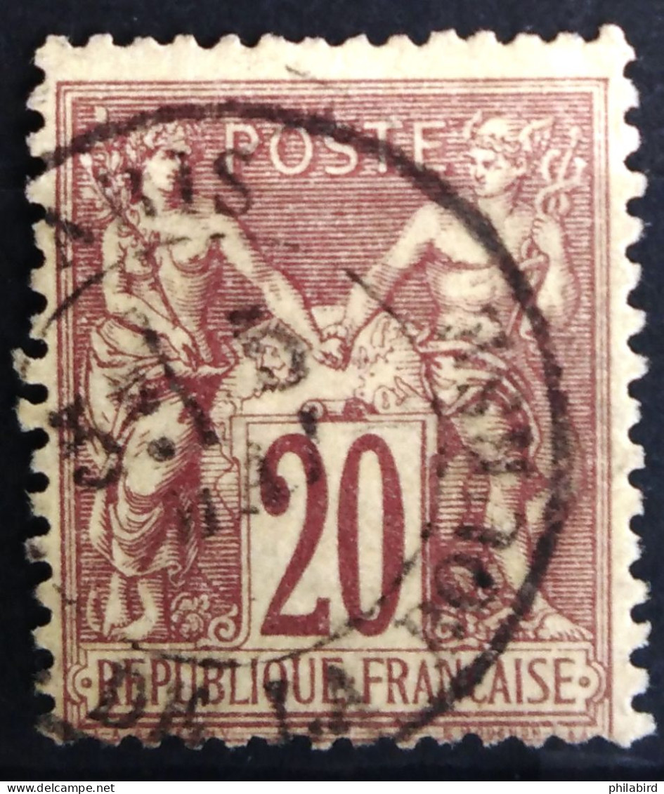 FRANCE                           N° 67                 OBLITERE                Cote : 25 € - 1876-1878 Sage (Type I)