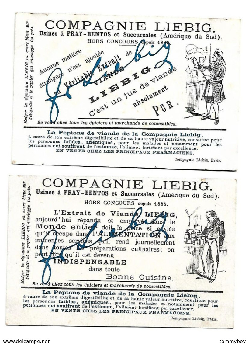 S 635, Liebig 6 Cards,  Savants Et Inventeurs  (small Damage At The Edges) (ref B15) - Liebig