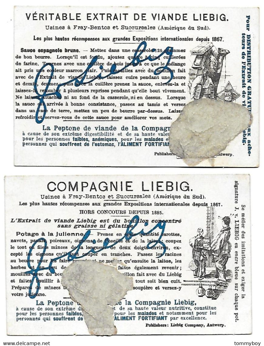 S 636, Liebig 6 Cards, Aux îles Philippines (2 Backsides Are Damaged) (ref B15) - Liebig