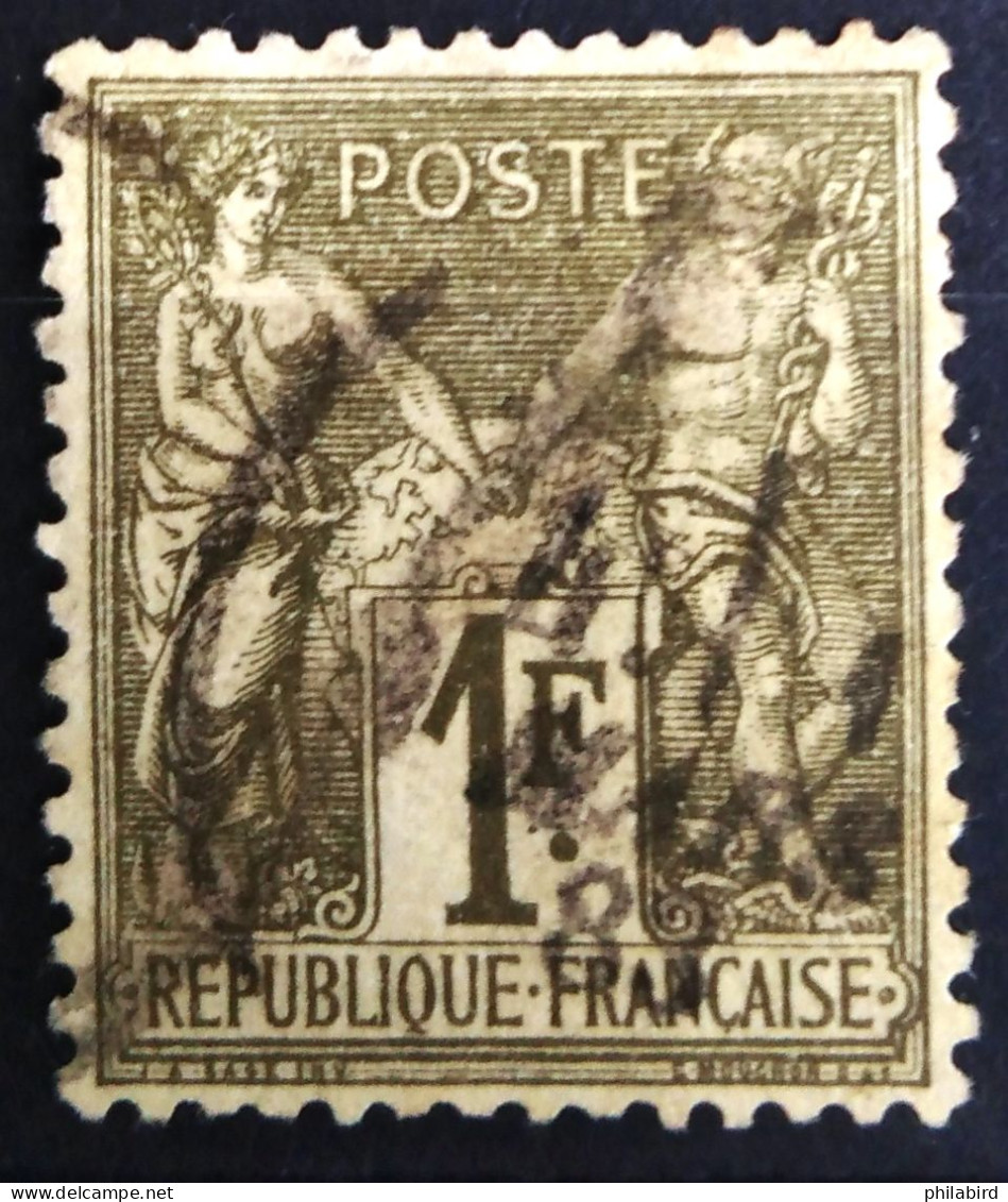 FRANCE                           N° 72                OBLITERE                Cote : 17 € - 1876-1878 Sage (Typ I)