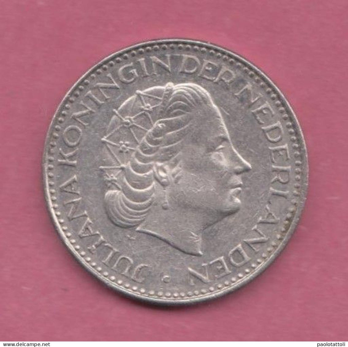 Netherland, 1968- Royal Dutch Mint- 1 Gulden - Nickel  . Obverse Queen Juliana Of The Netherlands. - 1948-1980 : Juliana