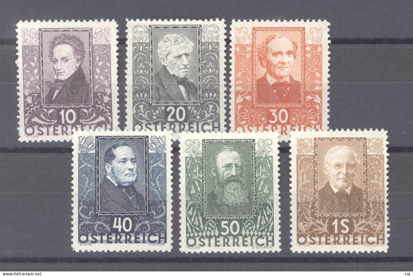 Autriche  :  Yv  399-04  Mi  524-29  * - Unused Stamps