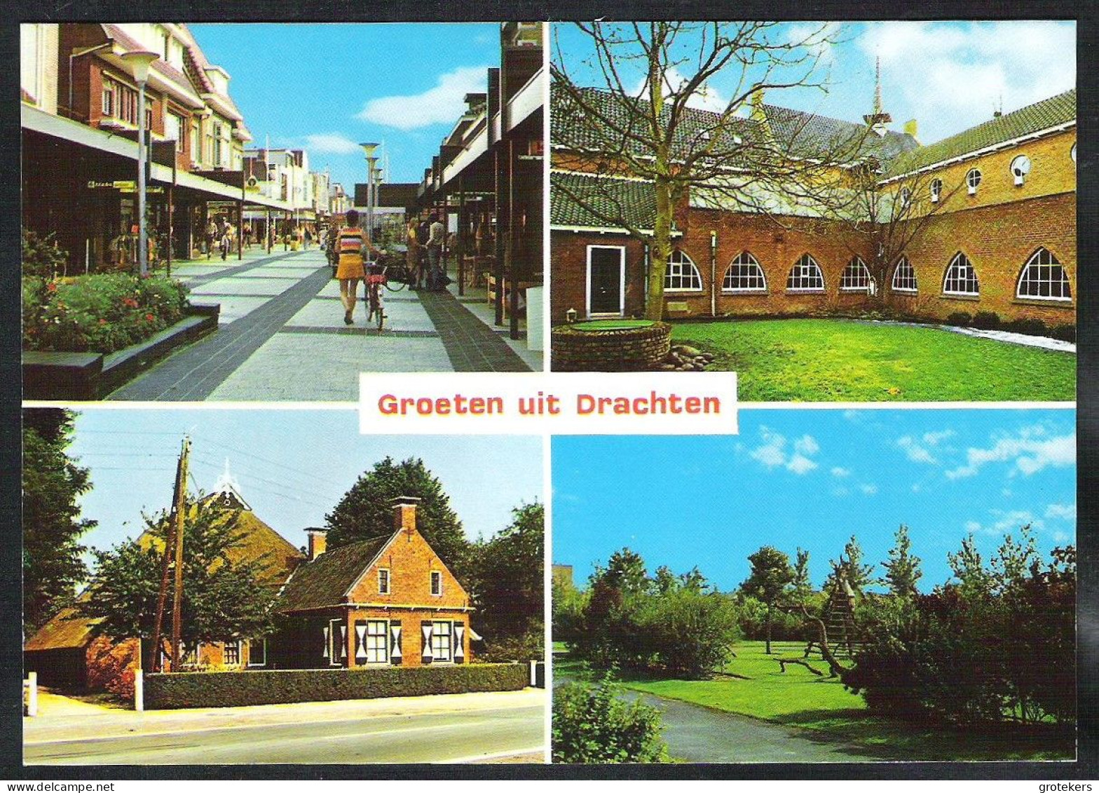 DRACHTEN Groeten Uit 4-luik Ca 1980 - Drachten