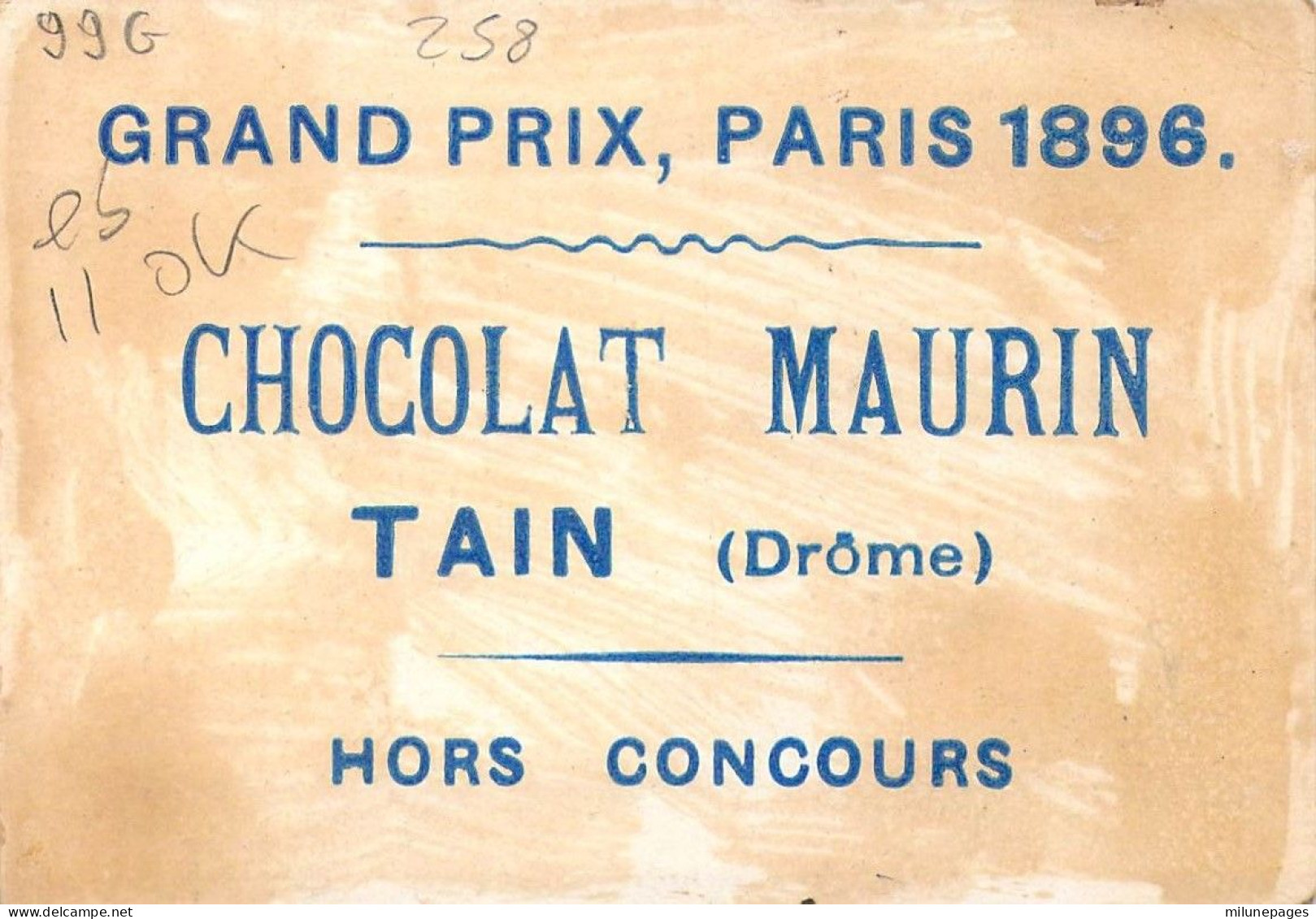 Chromo Du Chocolat Maurin à Tain Dans La Drôme Enfant Dompteur Au Cerceau  Dans La Cage Du Tigre - Other & Unclassified