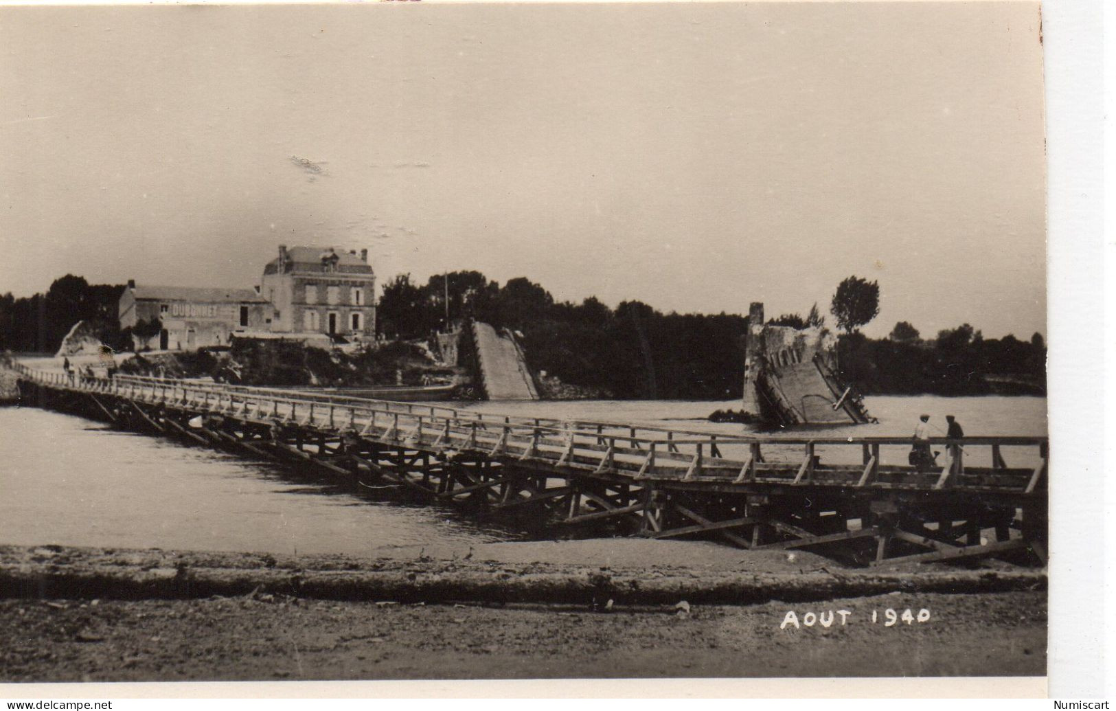 Chalonnes-sur-Loire Carte Photo Pont Bombardé Août 1940 2e Guerre Mondiale Militaria - Chalonnes Sur Loire